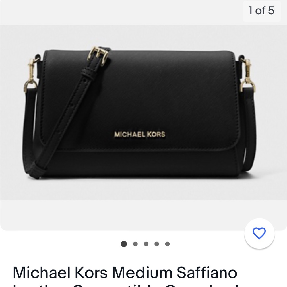 Michael kors black crossbody / new